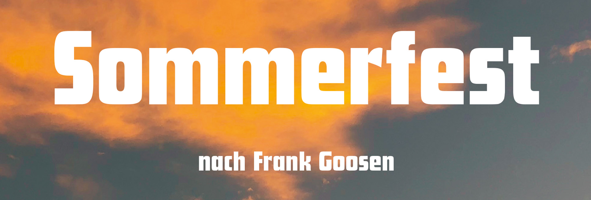 "Sommerfest" Schriftzug